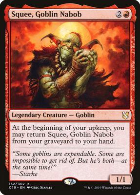 Squee, Goblin Nabob card from Commander 2019