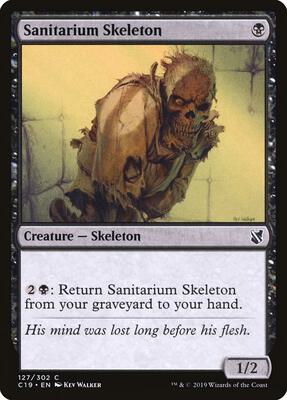 Sanitarium Skeleton card from Commander 2019