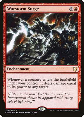 Warstorm Surge card from Commander 2019