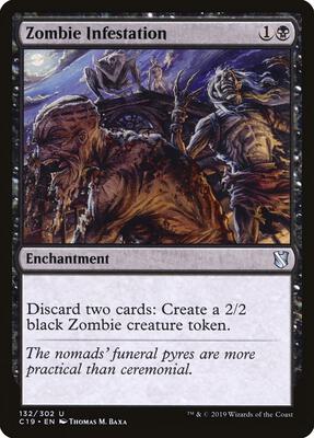 Zombie Infestation card from Commander 2019