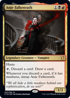 Anje Falkenrath (Commander 2019) card from Oversize Cards