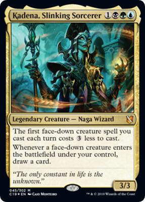Kadena, Slinking Sorcerer (Commander 2019) card from Oversize Cards