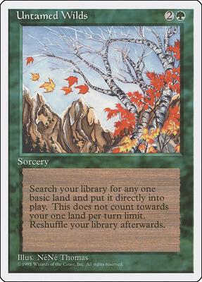 Untamed Wilds card from Fourth Edition