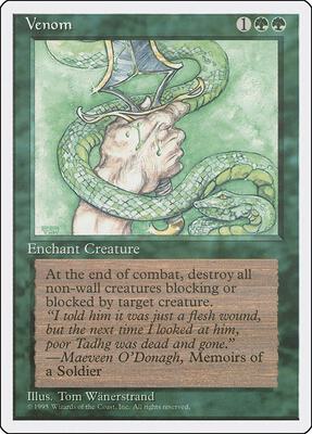 Venom card from Fourth Edition