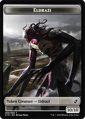Eldrazi // Egg Double-Sided Token card from Commander 2019