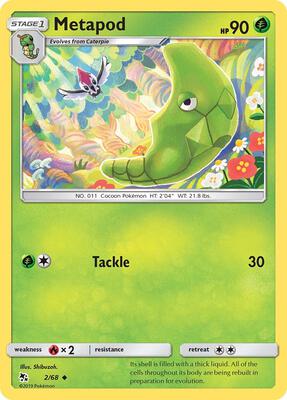 Metapod card from Hidden Fates