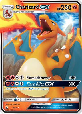 Charizard GX card from Hidden Fates