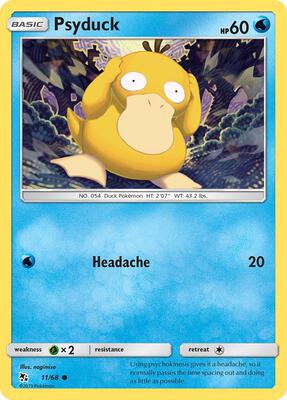 Psyduck card from Hidden Fates