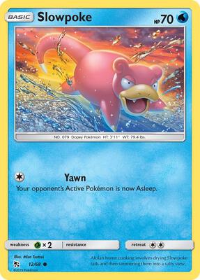 Slowpoke card from Hidden Fates