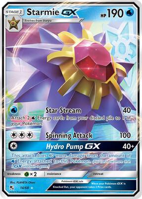 Starmie GX card from Hidden Fates