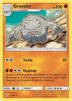 Graveler card from Hidden Fates