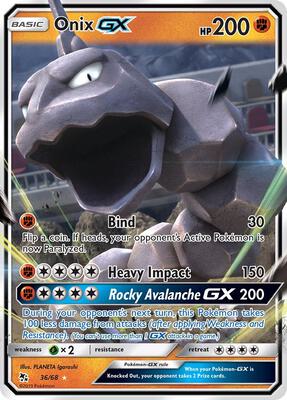 Onix GX card from Hidden Fates