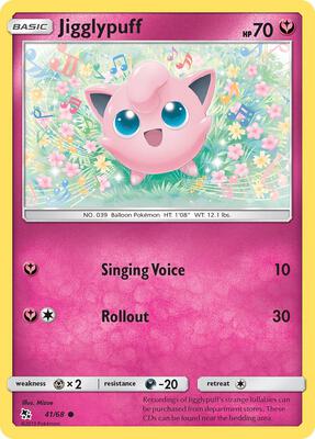Jigglypuff card from Hidden Fates