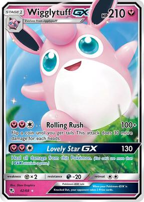 Wigglytuff GX card from Hidden Fates