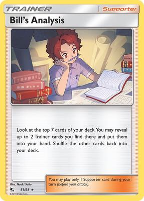 Bill's Analysis card from Hidden Fates