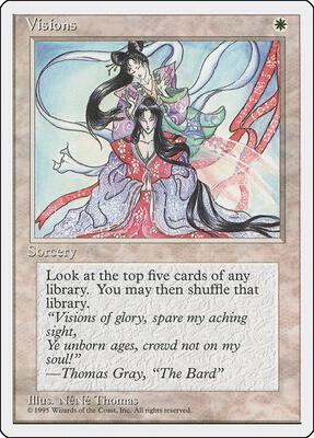 Visions card from Fourth Edition