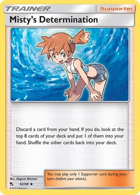 Misty's Determination card from Hidden Fates