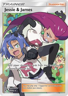 Jessie & James (Full Art) card from Hidden Fates