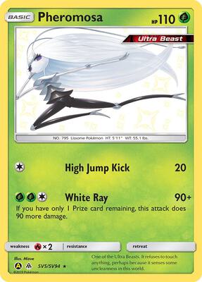 Pheromosa card from Hidden Fates: Shiny Vault
