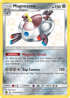 Magnezone card from Hidden Fates: Shiny Vault