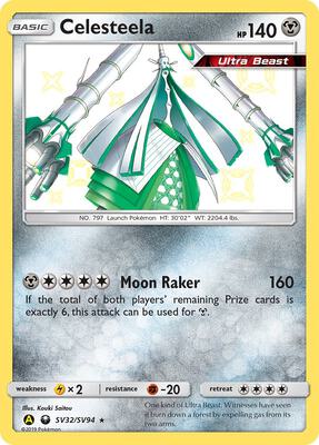 Celesteela card from Hidden Fates: Shiny Vault