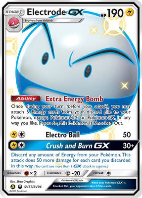 Electrode GX card from Hidden Fates: Shiny Vault