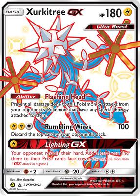 Xurkitree GX card from Hidden Fates: Shiny Vault