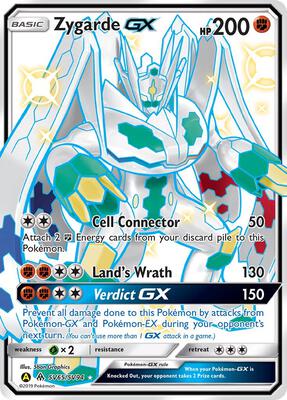 Zygarde GX card from Hidden Fates: Shiny Vault