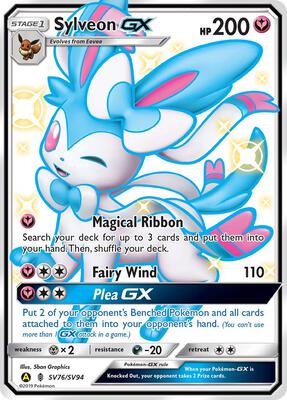 Sylveon GX card from Hidden Fates: Shiny Vault