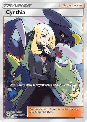 Cynthia card from Hidden Fates: Shiny Vault
