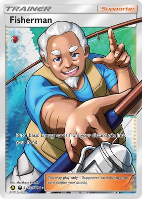 Fisherman card from Hidden Fates: Shiny Vault