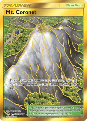 Mt. Coronet card from Hidden Fates: Shiny Vault