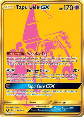 Tapu Lele GX card from Hidden Fates: Shiny Vault