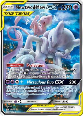 Mewtwo & Mew GX - SM191 card from SM Promos