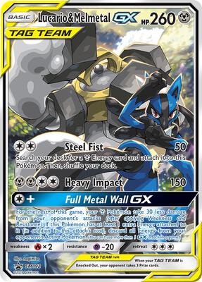 Lucario & Melmetal GX - SM192 card from SM Promos