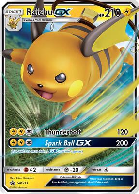 Raichu GX - SM213 card from SM Promos