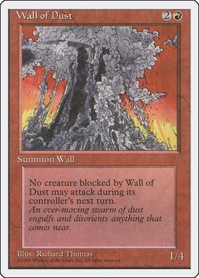 Wall of Dust card from Fourth Edition