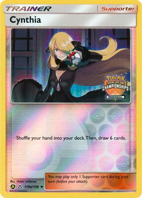 Cynthia - 119a/156 (Regional Championships) card from League & Championship Cards