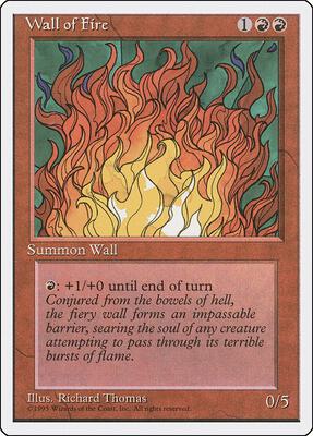 Wall of Fire card from Fourth Edition