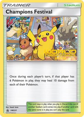 Champions Festival - SM231 (World Championships 2019) card from SM Promos