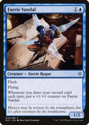 Faerie Vandal card from Throne of Eldraine
