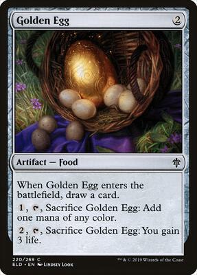 Golden Egg card from Throne of Eldraine