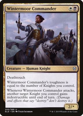 Wintermoor Commander card from Throne of Eldraine