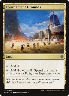 Tournament Grounds card from Throne of Eldraine