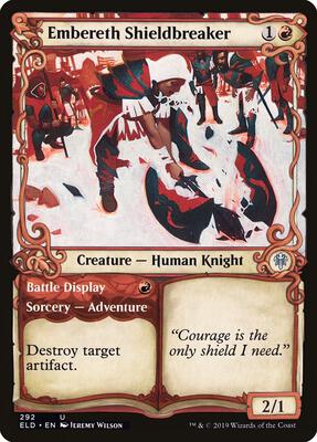 Embereth Shieldbreaker (Showcase) card from Throne of Eldraine