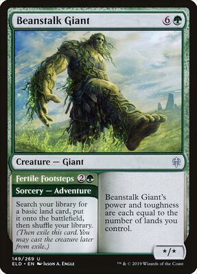 Beanstalk Giant card from Throne of Eldraine
