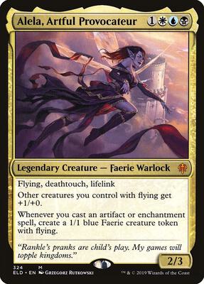 Alela, Artful Provocateur card from Throne of Eldraine