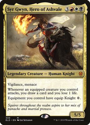 Syr Gwyn, Hero of Ashvale card from Throne of Eldraine