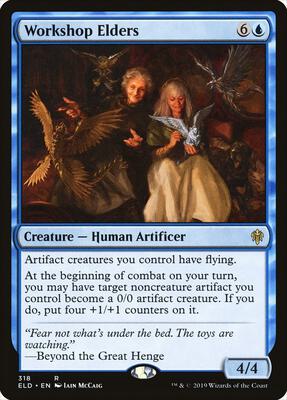 Workshop Elders card from Throne of Eldraine