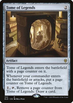 Tome of Legends card from Throne of Eldraine